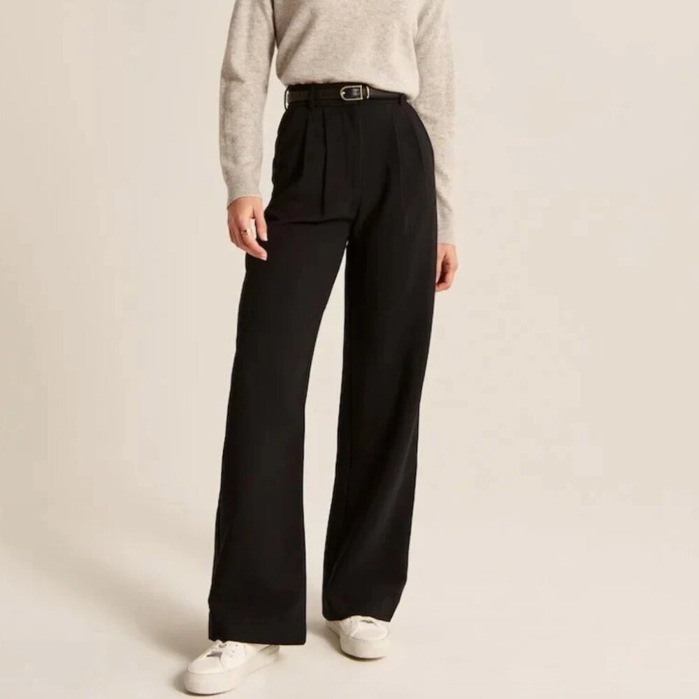 Black Wide-Leg Pants Daisy Grace
